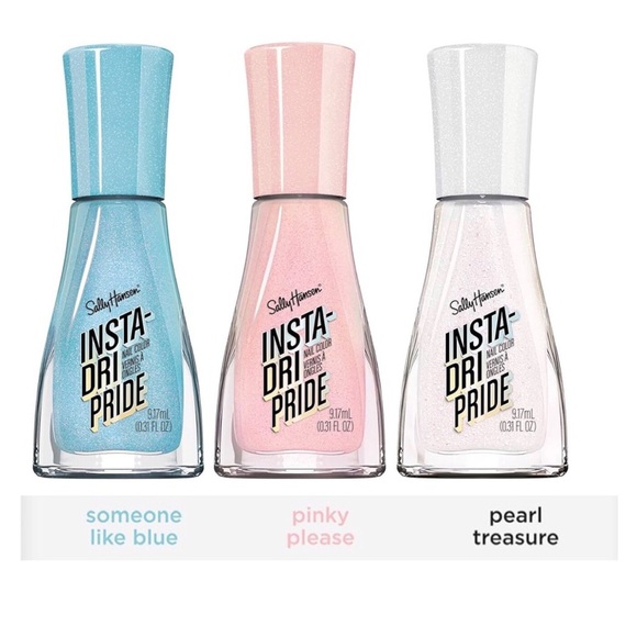 3pack Sally Hansen Insta Dri x GLAAD PRIDE Nail Polish assorted colors new - Picture 4 of 13